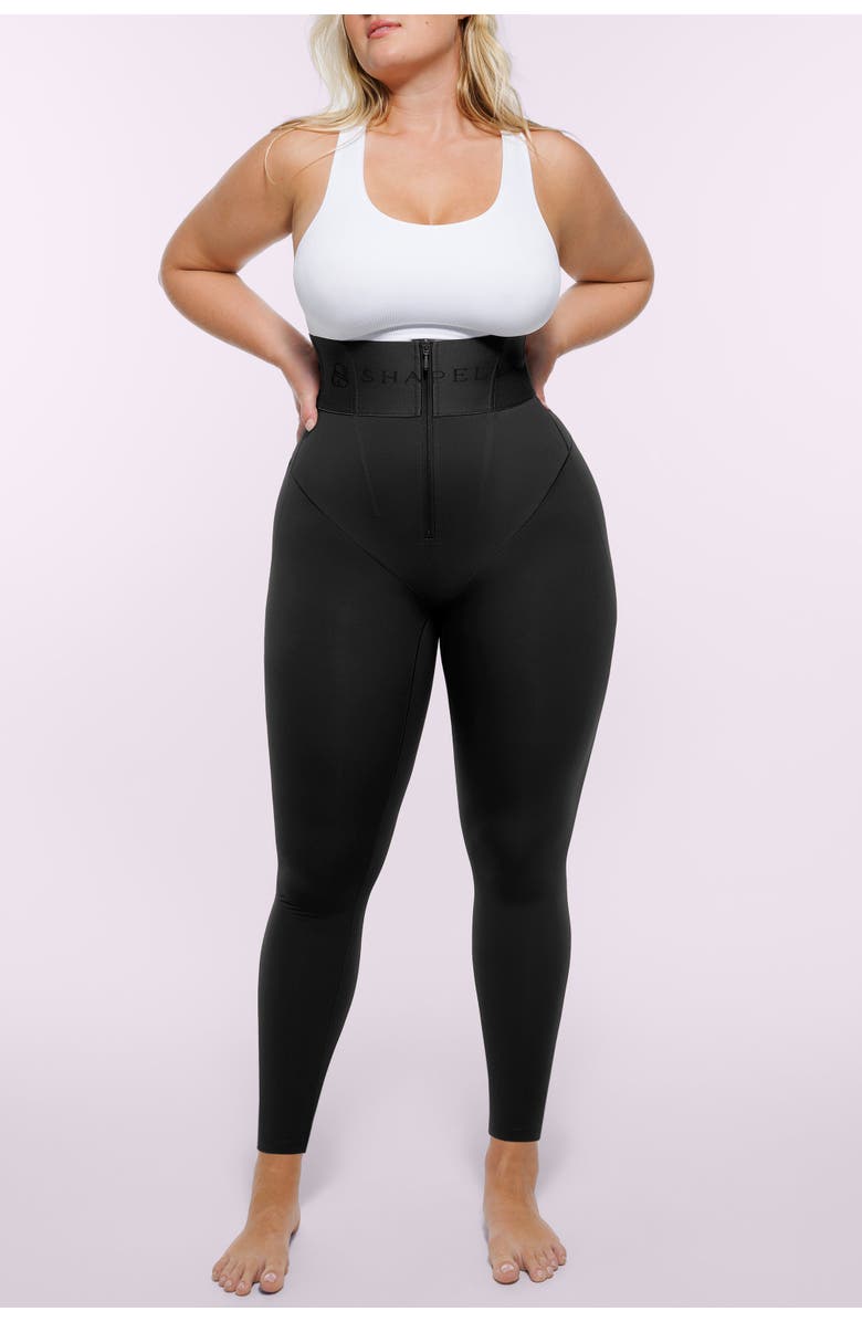 Shapellx Bare Essentials AirSlim High-Waisted Full-Length Shaping Leggings, Alternate, color, Black