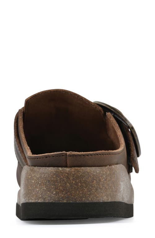 White Mountain Footwear Bayberry Mule In Brown Leather