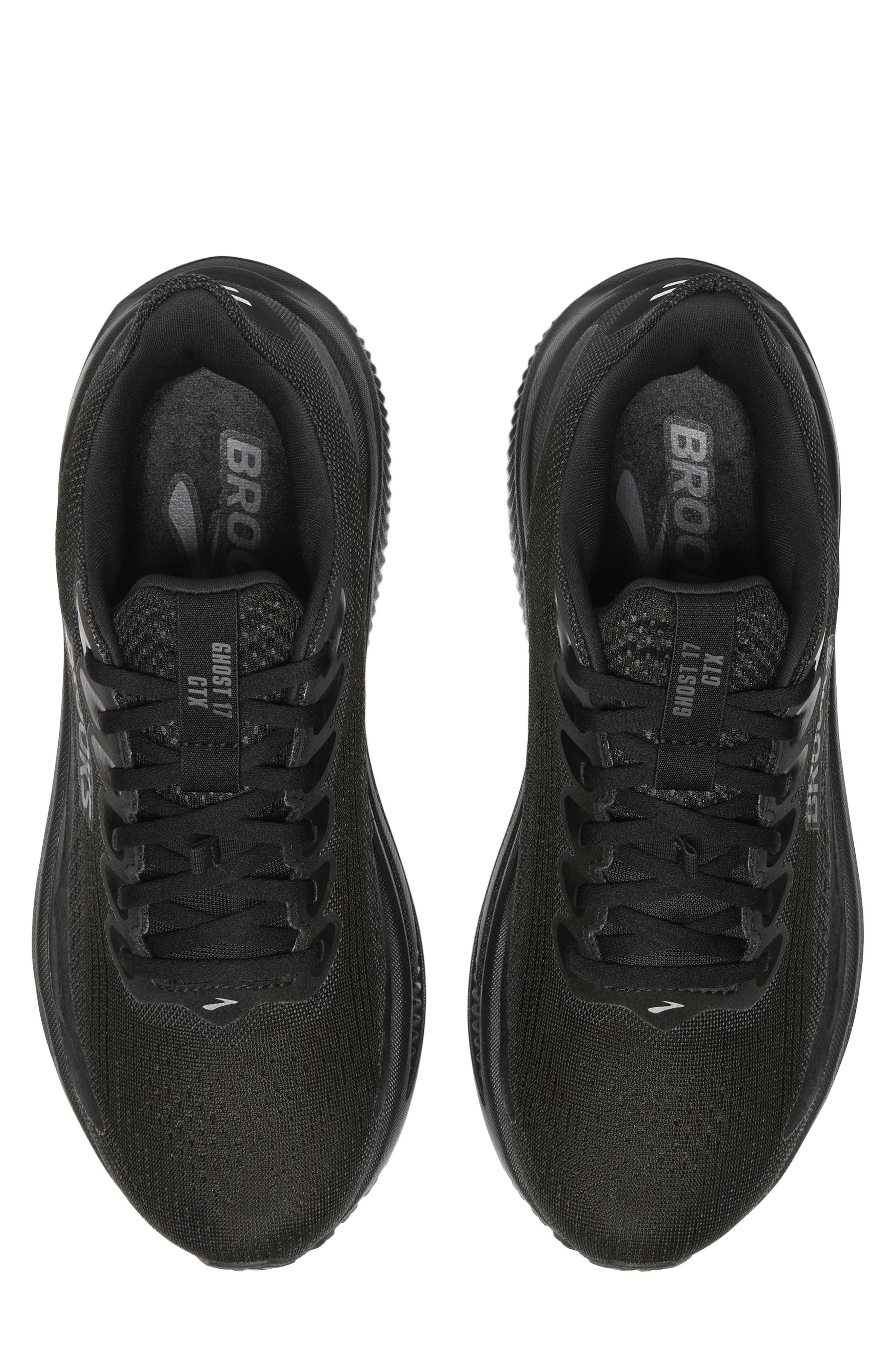 Brooks Ghost 17 GTX Gore-Tex<sup>®</sup> Waterproof Running Shoe, Alternate, color, Black/ Black/ Ebony