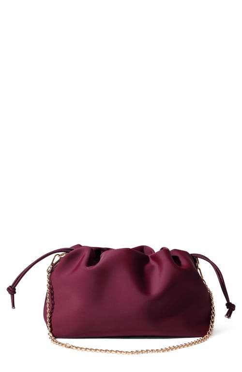 Pop Ups Brand Puff Neoprene Clutch In Bordeaux