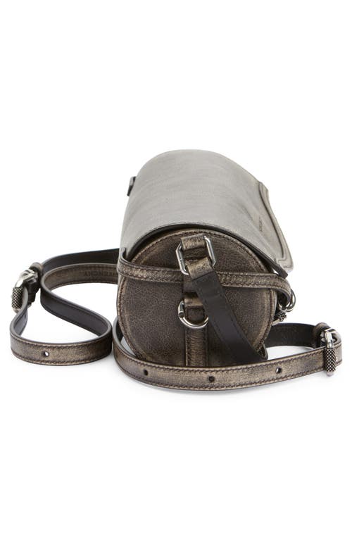 Givenchy Voyou Roller Leather Crossbody Bag In Black/brown Mud