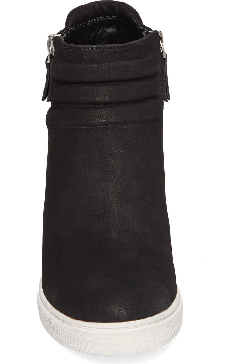 Linea Paolo Frieda Wedge Bootie, Alternate, color, Black Leather