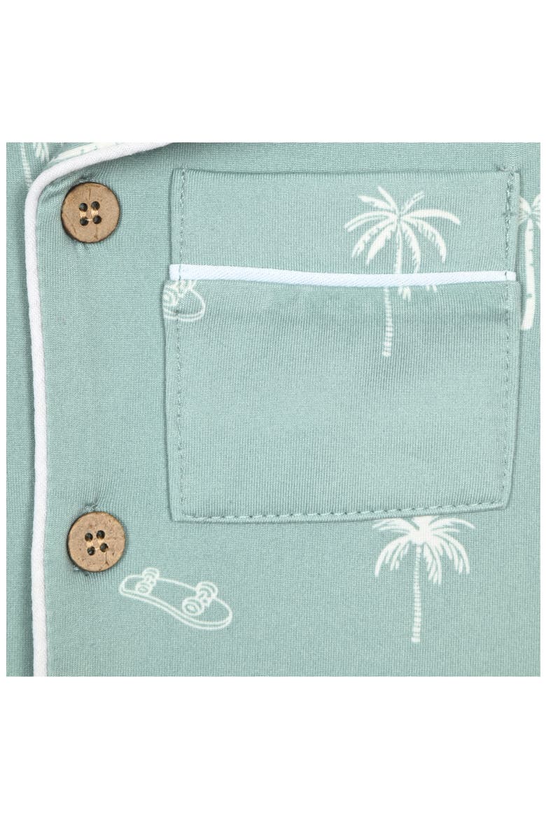 Kids' 2-Piece Shorts Pajamas, Alternate, color, GREEN