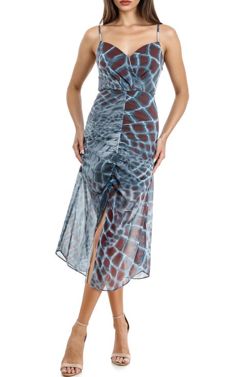 Ruched Cami Midi Dress