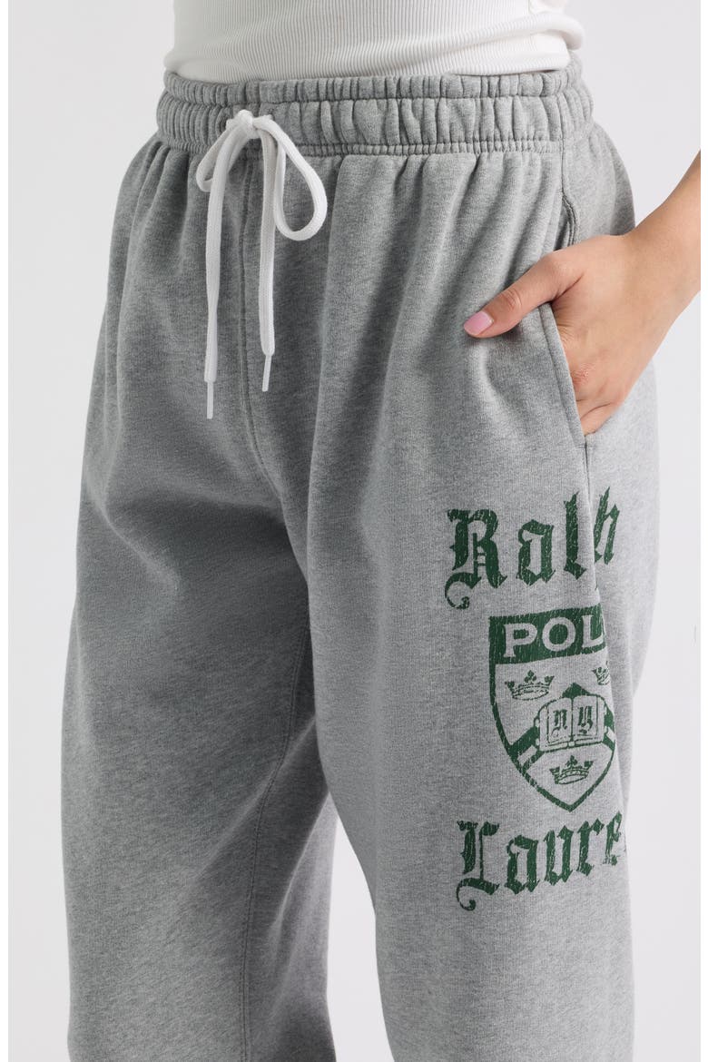 Graphic Fleece Joggers, Alternate, color, LEAGUE HEATHER