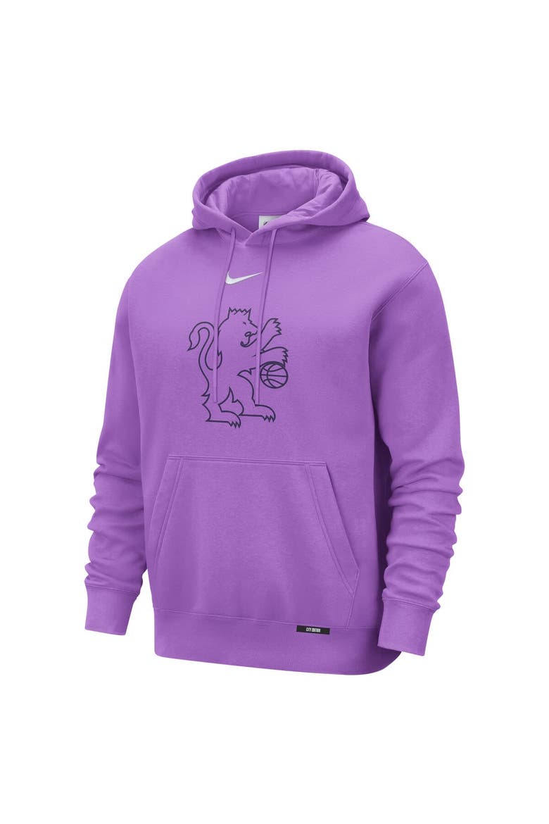Men's Nike  Purple Sacramento Kings 2025/26 City Edition Essential Logo Remix Hoodie, Alternate, color, Purple