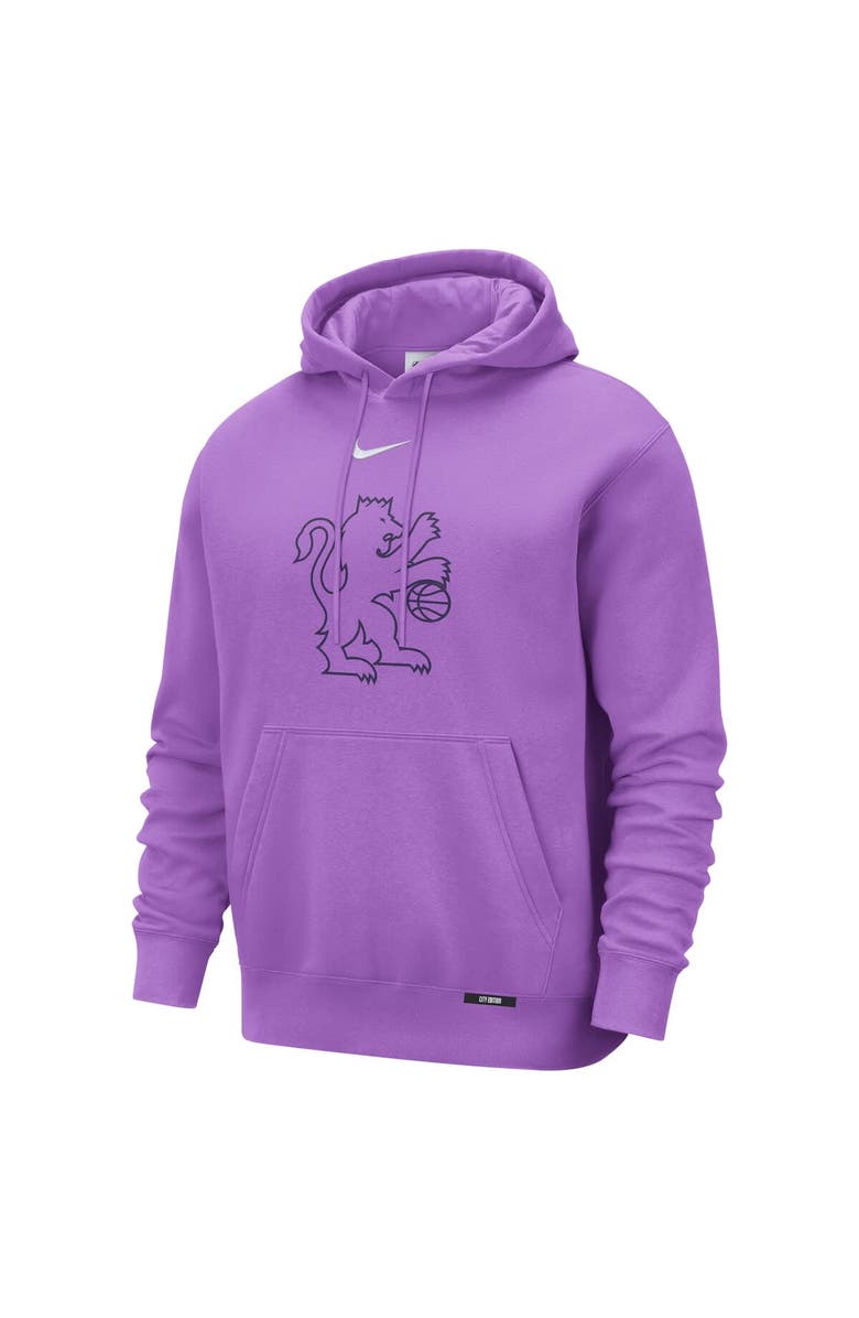 Nike Men's Nike Purple Sacramento Kings 2025/26 City Edition Essential Logo Remix Hoodie, Alternate, color, Purple