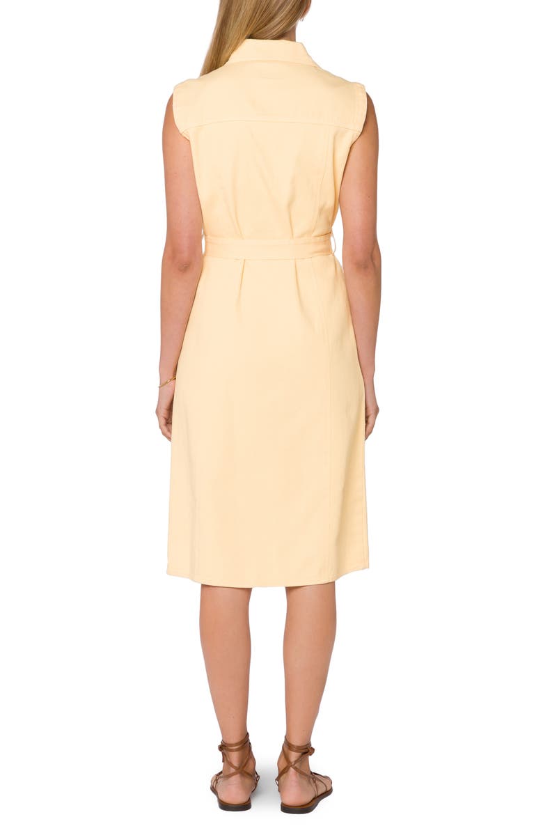 VELVET HEART Denim Button-Up Midi Dress, Alternate, color, Chamomile