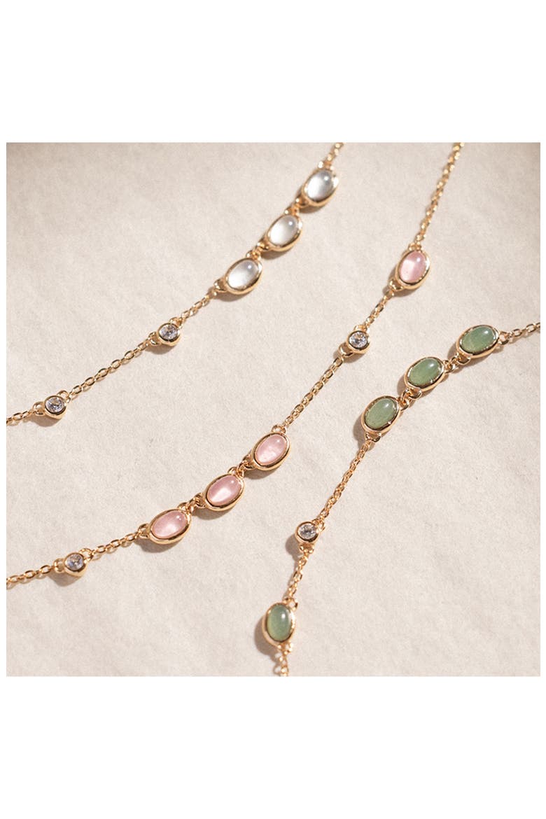 Aura Station Necklace, Alternate, color, GOLD VERMEIL/OPAL