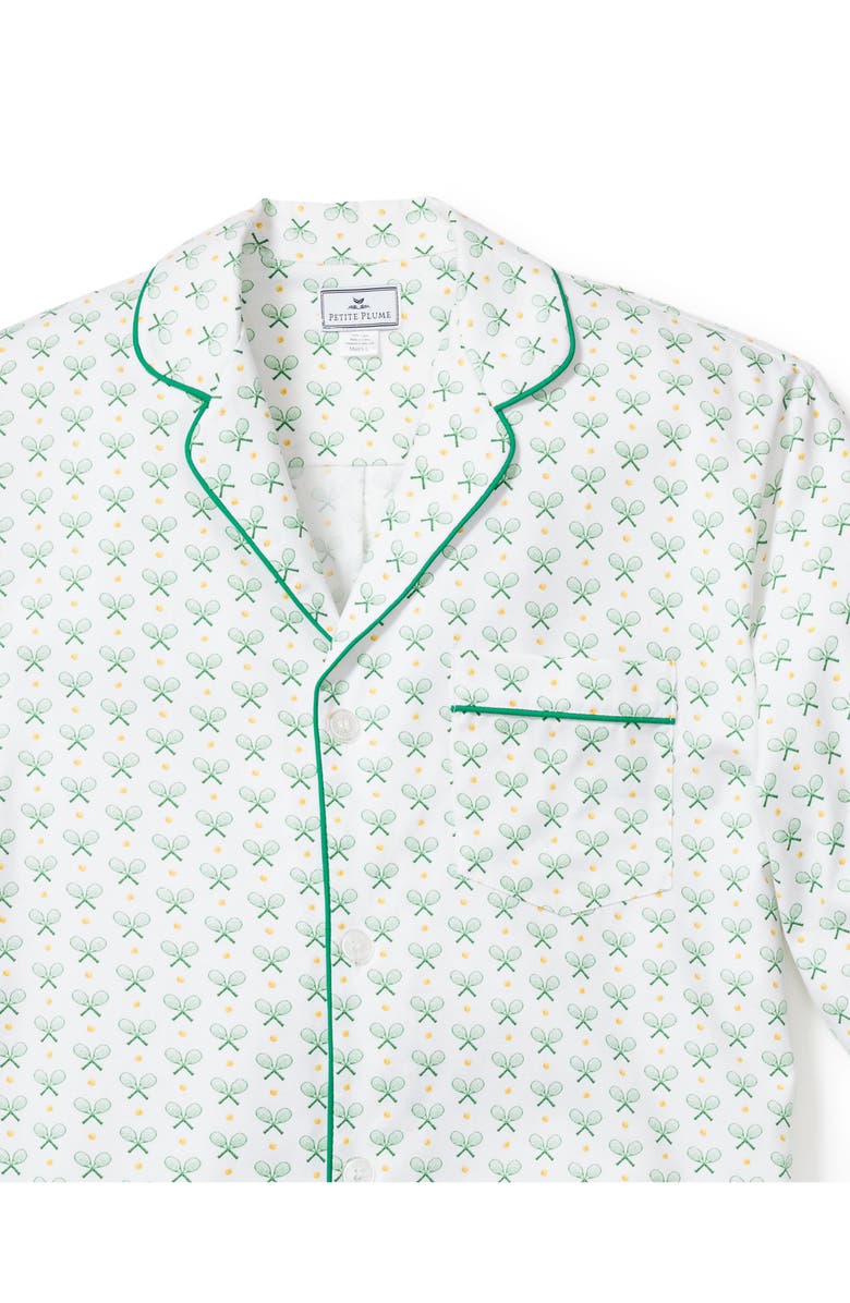 Petite Plume Match Point Cotton Pajamas, Alternate, color, 