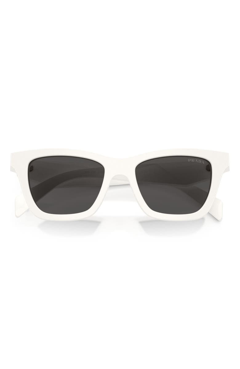 Prada 51mm Butterfly Sunglasses, Alternate, color, Talc / Dark Grey