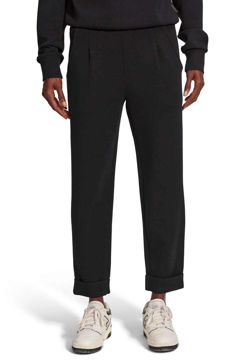 The Rolled Cuff 25-Inch Pants, Main, color, BLACK