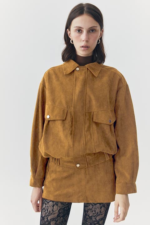 Remi Suede Jacket And Skort Set