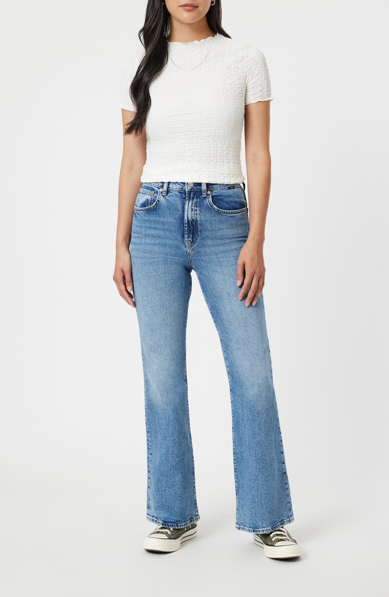 Mavi Jeans Los Angeles Straight Leg Jeans, Alternate, color, Light Indigo Recycled Blue