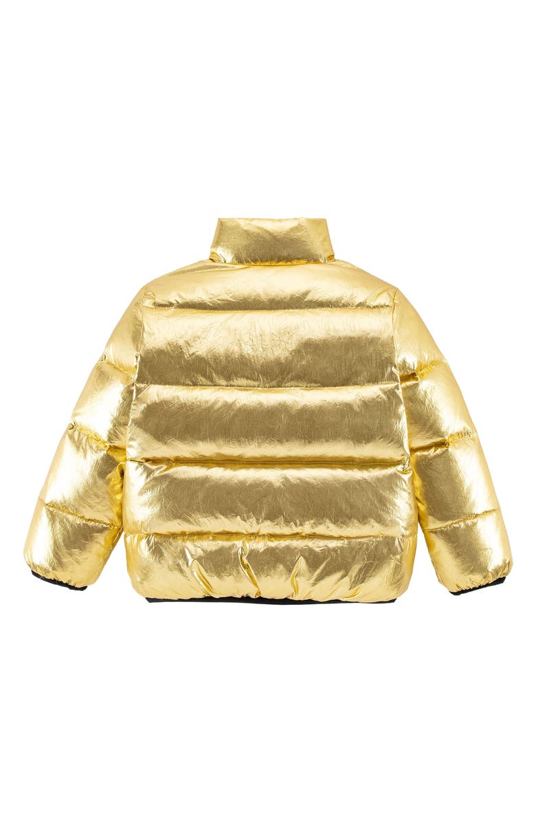 CALONIE Finley Metallic Down Puffer Jacket, Alternate, color, Metallic Gold