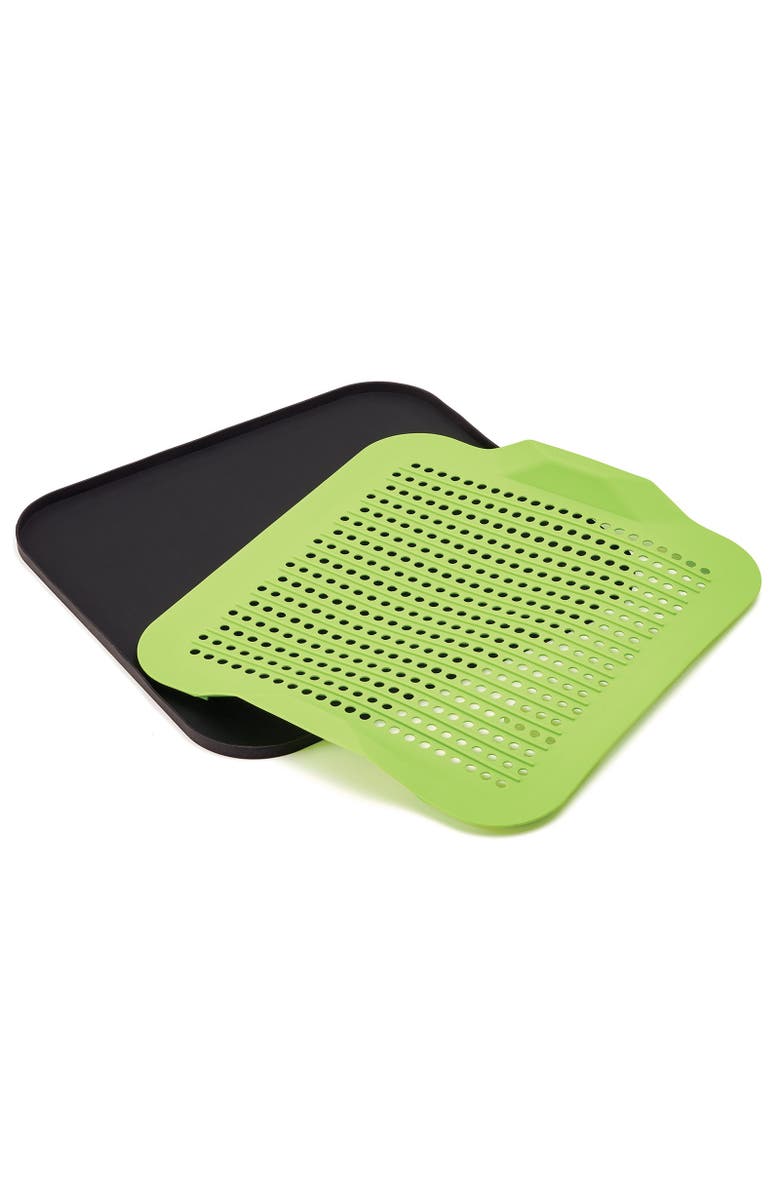 Better Houseware 2-Piece Silicone Drying Mat, Green, Alternate, color, Green