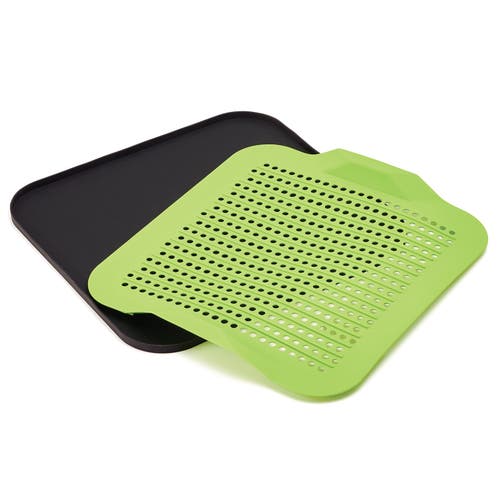 Better Houseware 2-piece Silicone Drying Mat, Green In Green
