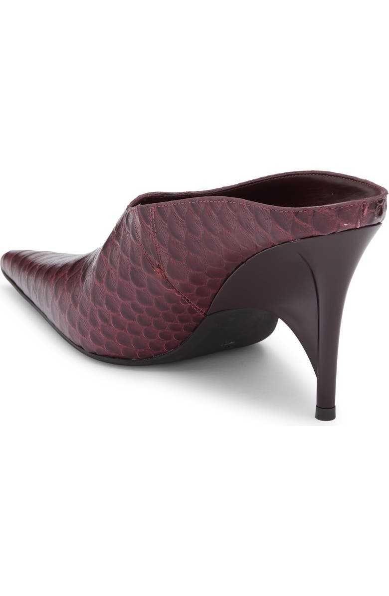 Jeffrey Campbell Vader Pointed Toe Mule, Alternate, color, Wine Snake