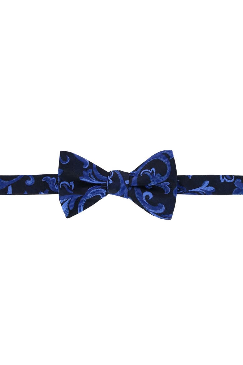 Christian the Romantic Brocade Silk Bow Tie, Main, color, Royal Blue