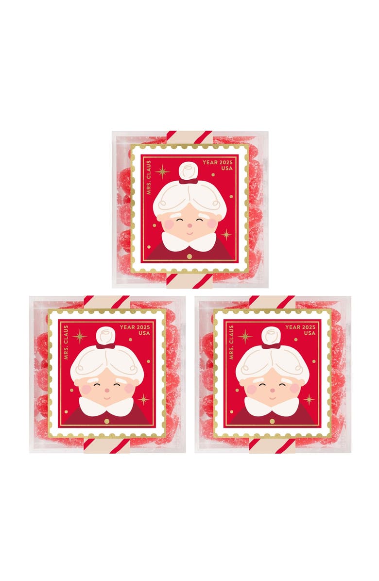 sugarfina Mrs. Claus Mistletoe Kisses Set of 3 Candy Cubes, Main, color, Multi