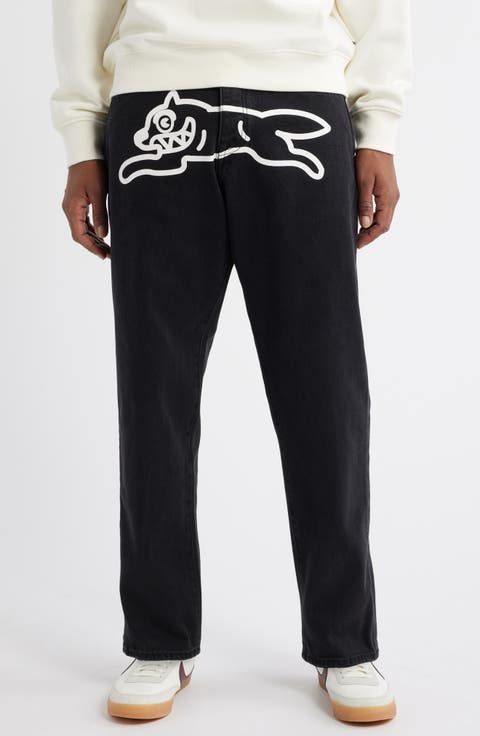 Dogtown Nonstretch Straight Leg Jeans Pants (Black Caramel)