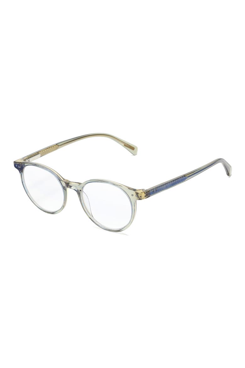 Case Closed 50mm Round Reading Glasses, Alternate, color, OLIVE CRYSTAL