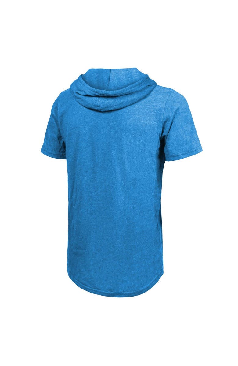 Majestic Threads Men's Majestic Threads  Blue Oklahoma City Thunder Tri-Blend Hoodie T-Shirt, Alternate, color, 