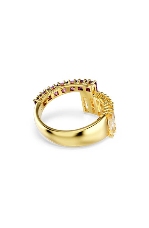 Swarovski Matrix Bypass Ring In Gold