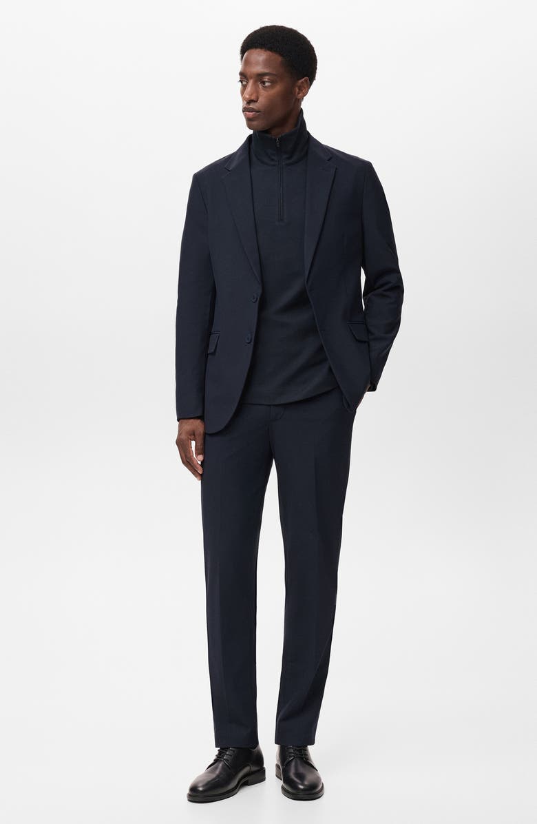 MANGO Zurich Slim Fit Thermolite<sup>®</sup> Suit Jacket, Alternate, color, Navy