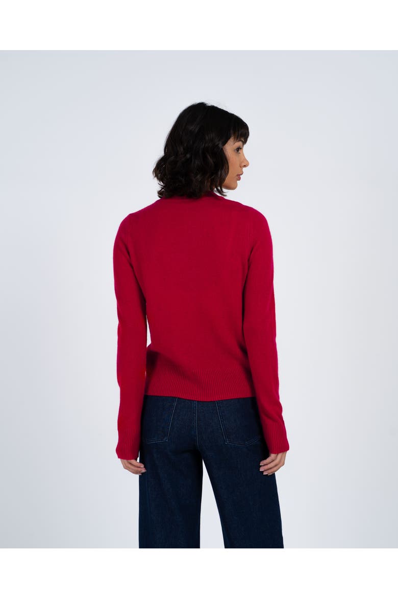 Cashmere Merino Blend Sweater, Alternate, color, Tango Red