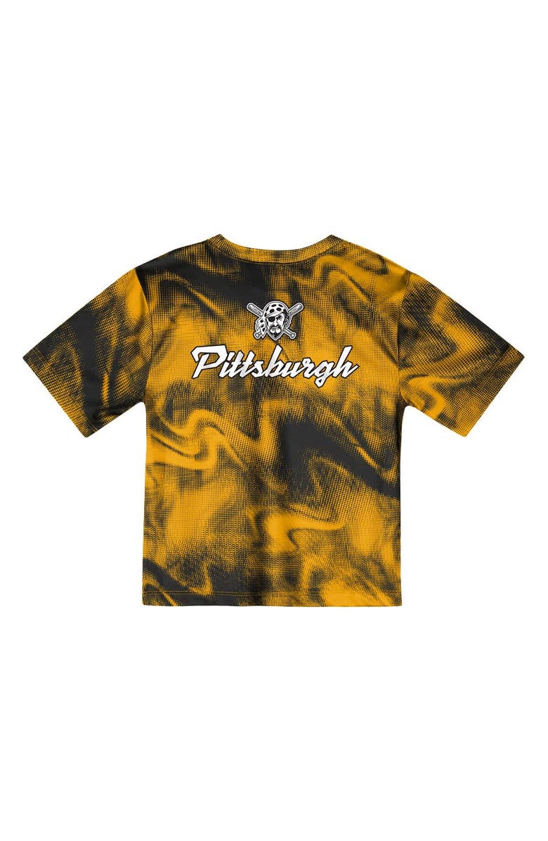 Outerstuff Toddler Gold/Black Pittsburgh Pirates Pinch Hitter Infielder T-Shirt & Shorts Set, Alternate, color, Gold