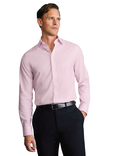 Non-Iron Twill Cutaway Collar Shirt