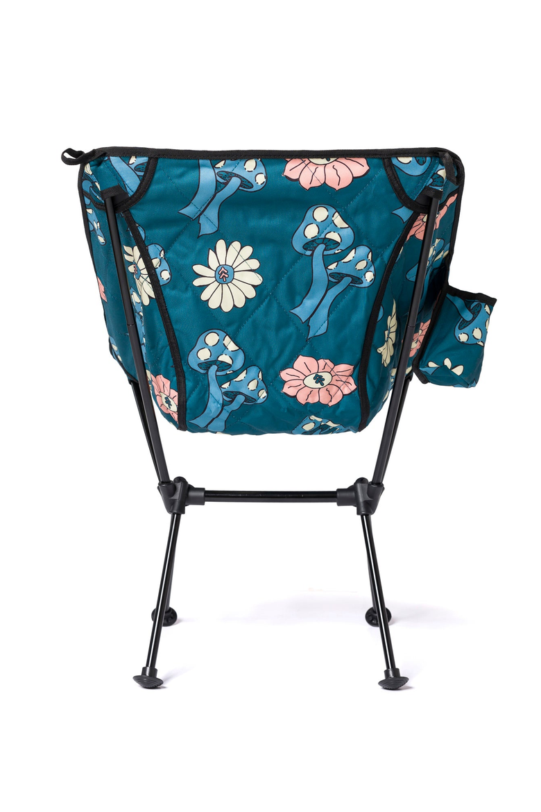 Shrooms Quilted Packable Camp Chair, Alternate, color, Dusty Teal