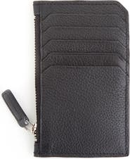 ROYCE New York Zip Leather Card Case