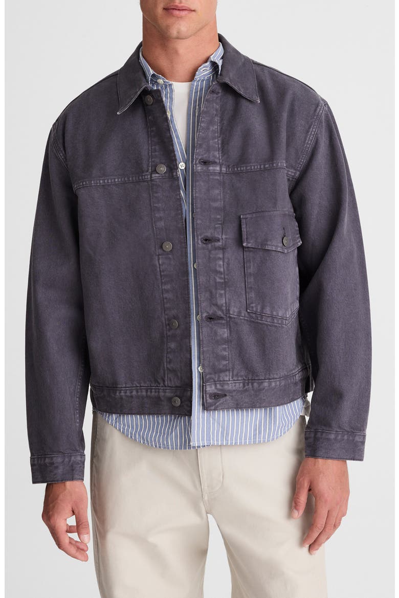 Garment Dye Denim Jacket, Main, color, INDUSTRIAL BLUE