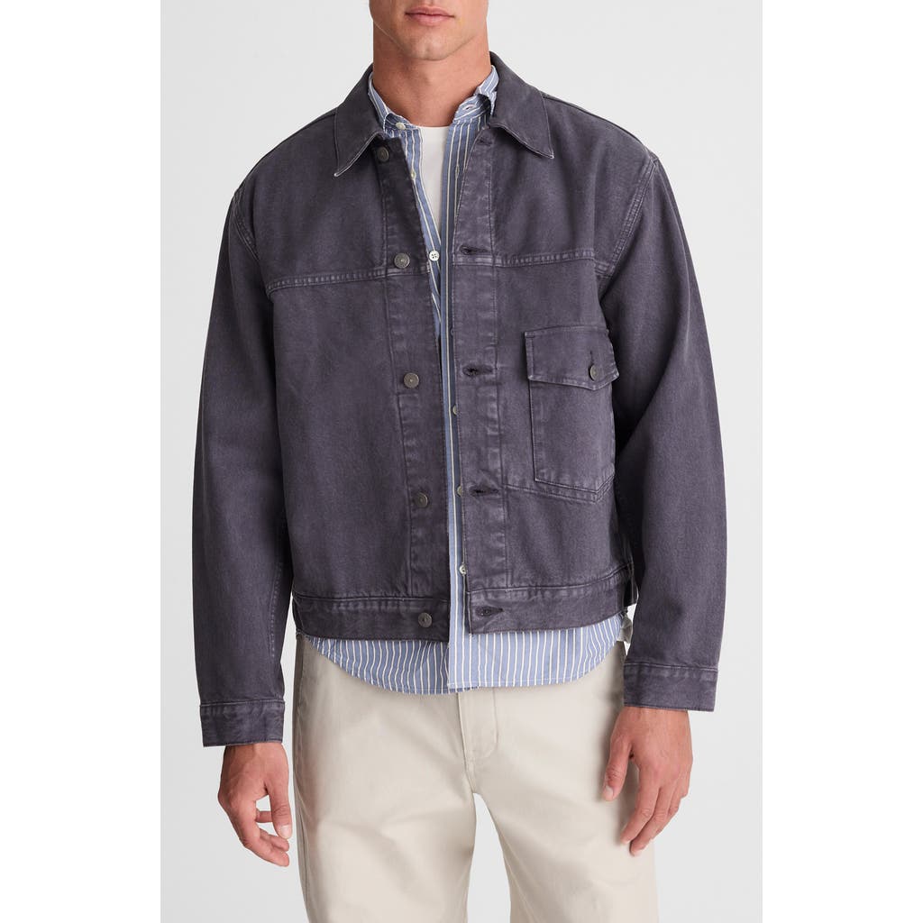 Madewell Garment Dye Denim Jacket In Industrial Blue