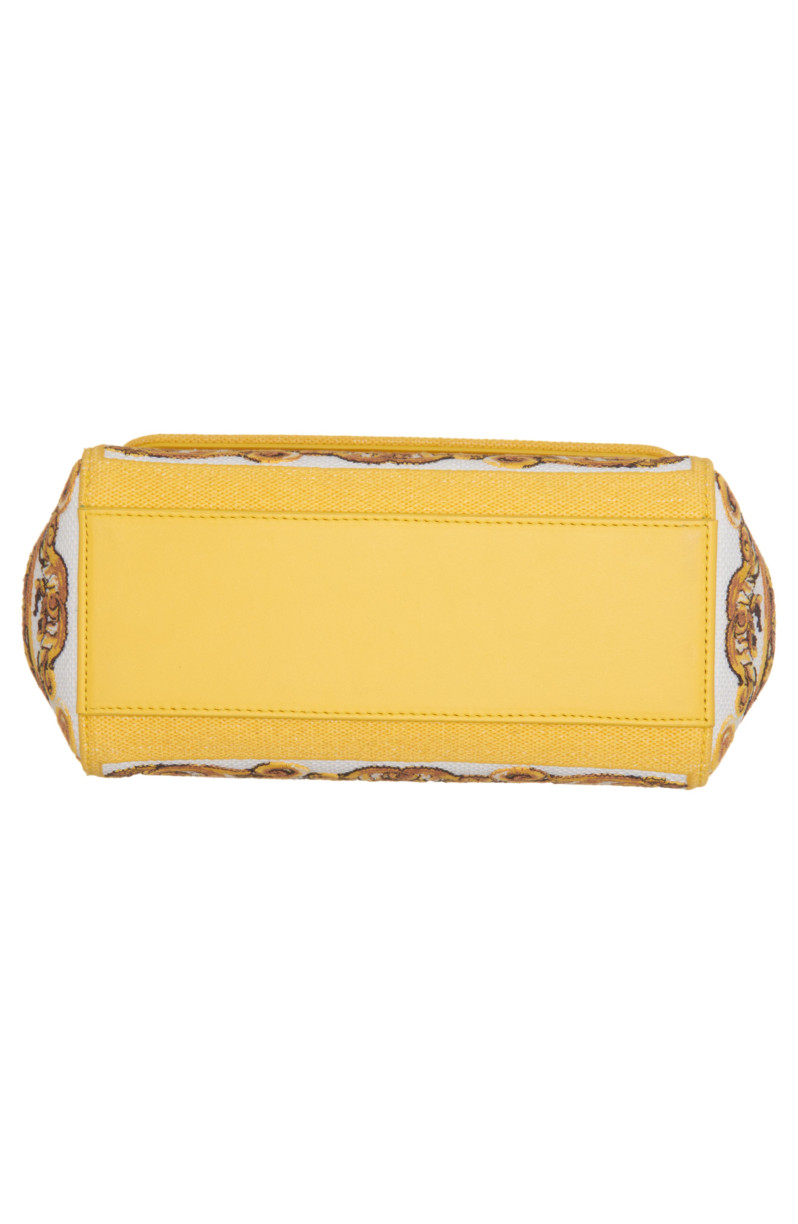 Dolce&Gabbana Sicily Majolica Embroidered Canvas Satchel, Alternate, color, 