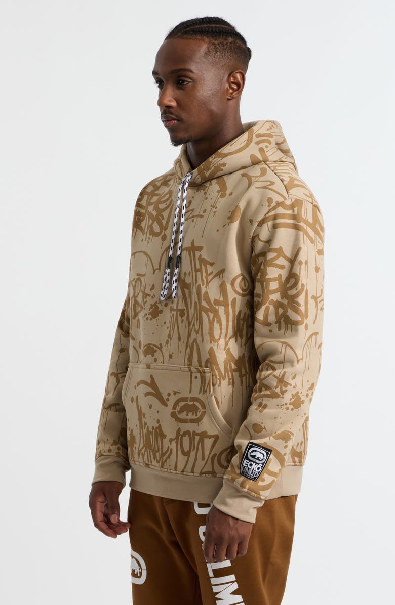 Ecko Unltd. Intertwine Splash Hoodie, Alternate, color, Sand