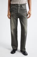 OUR LEGACY Third Cut Trompe l'Oeil Straight Leg Jeans