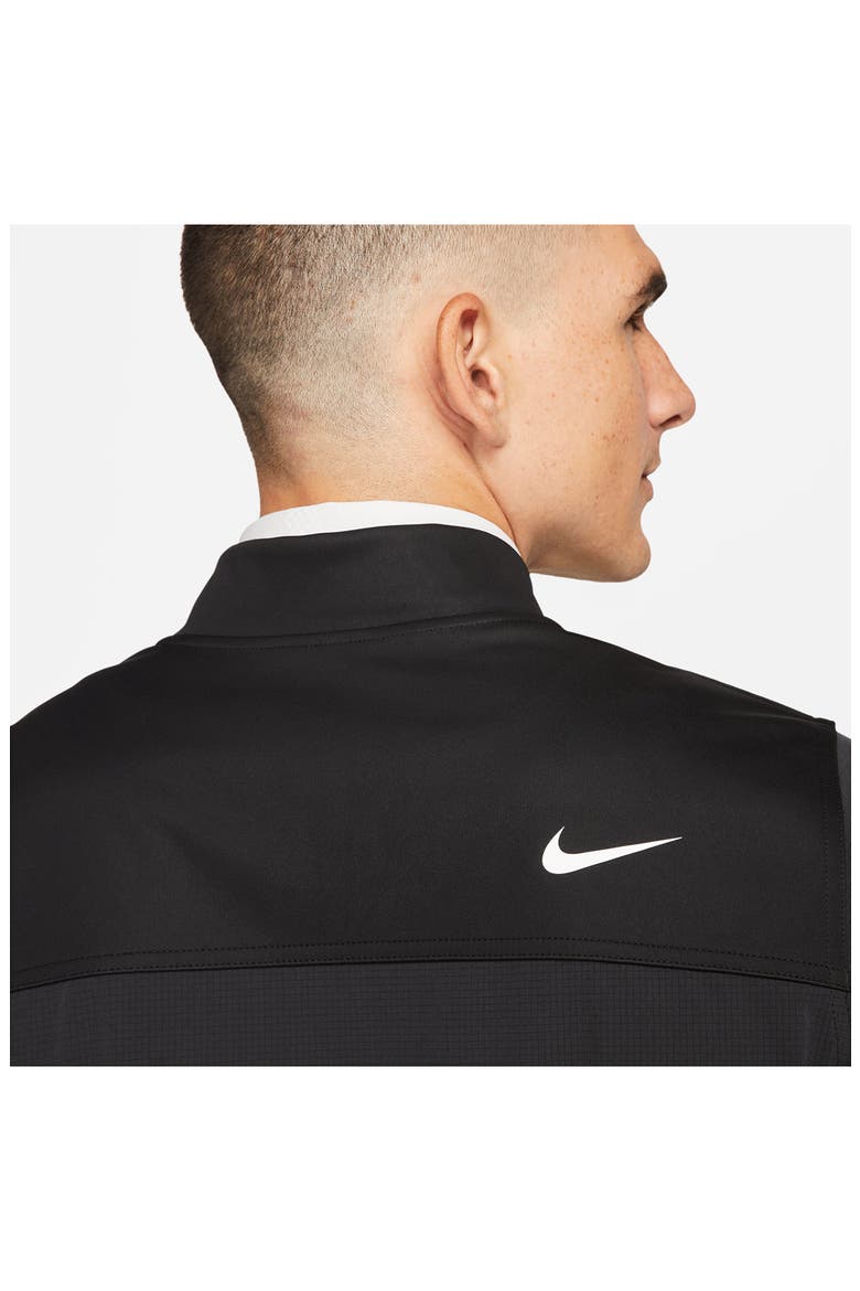 Tour Essential Water-Repellent Golf Jacket, Alternate, color, BLACK/ BLACK/ WHITE