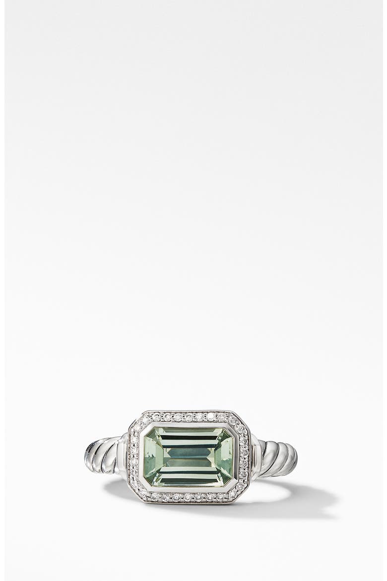 Novella Baguette Ring, Alternate, color, PRASIOLITE