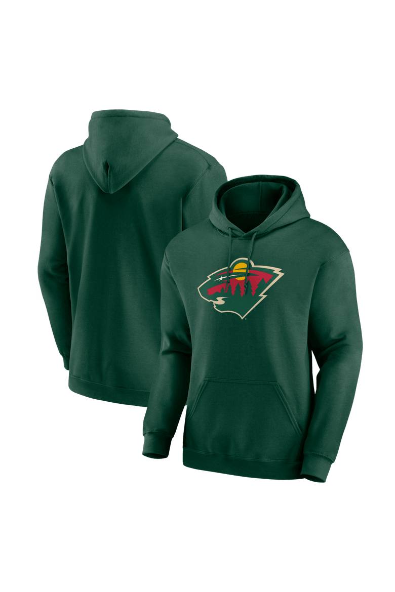 Men's Logo Athletic Green Minnesota Wild Essential Hoodie, Main, color, Green