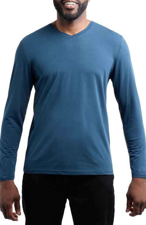 V-Neck Long Sleeve T-Shirt