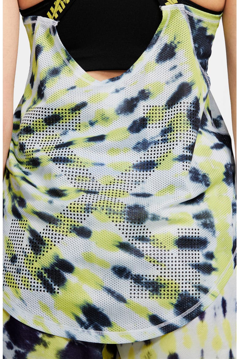 x Off-White Tie Dye Dri-FIT Tank, Alternate, color, VOLT