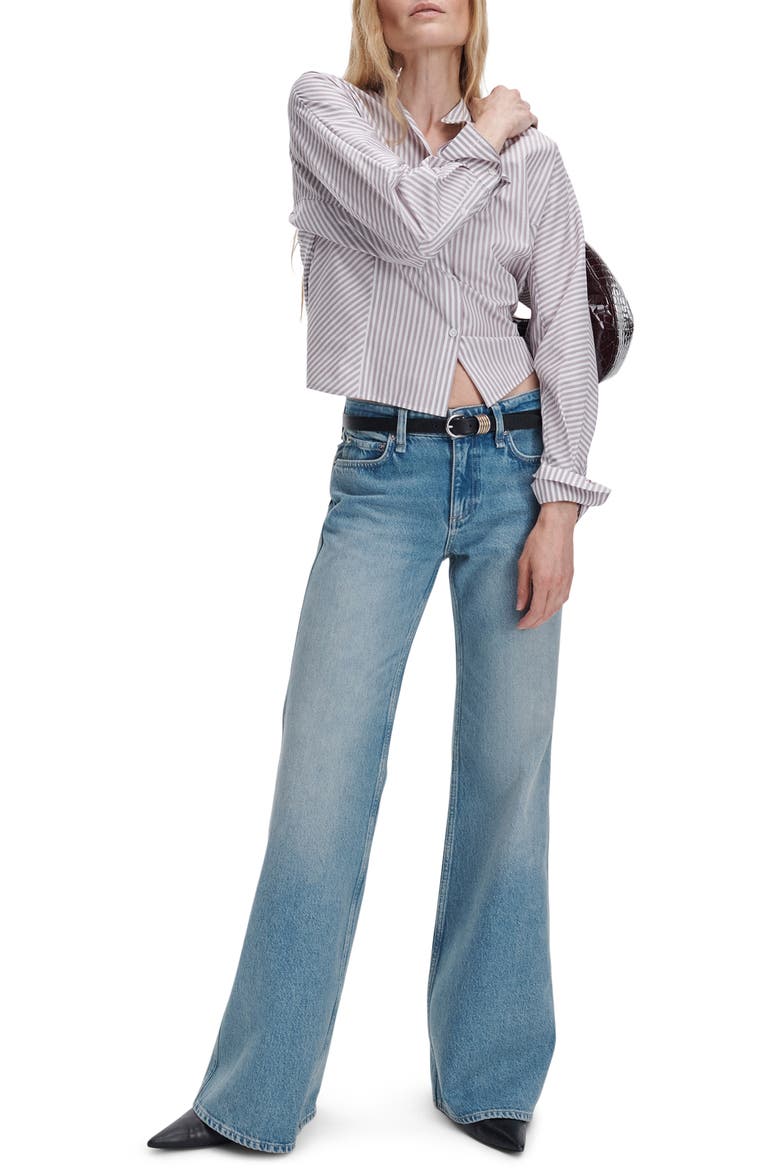 Josie Low Rise Relaxed Flare Jeans, Alternate, color, TIBURON
