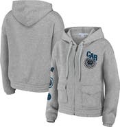 WEAR by Erin Andrews Women's WEAR by Erin Andrews Heather Gray Carolina Panthers Full-Zip Hoodie