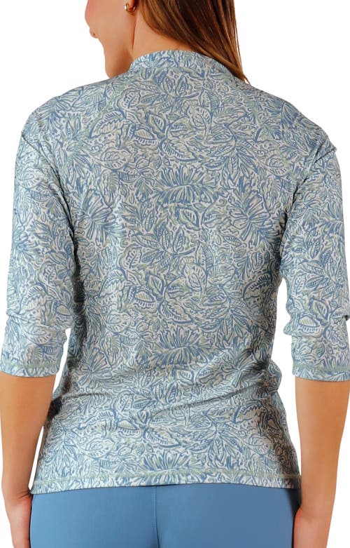 Uv Skinz V-neck Sun & Swim Shirt In Green