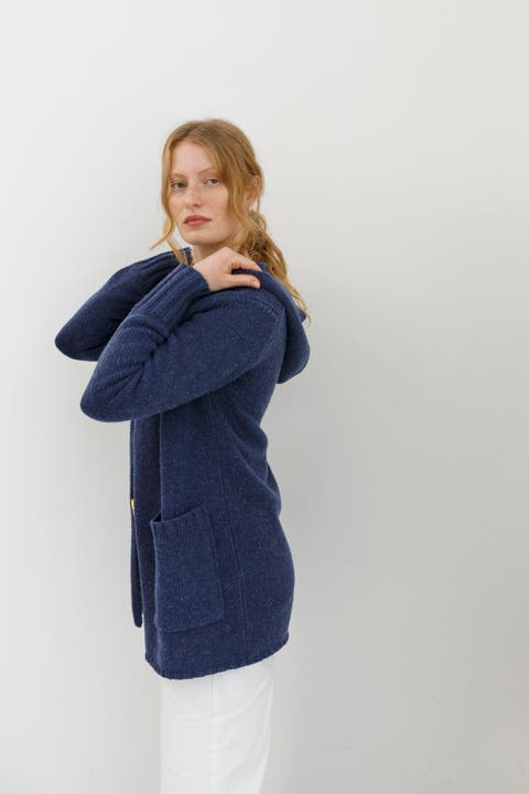 Flecked Hooded Coatigan