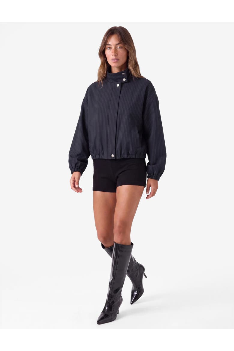 Oversized Bomber Jacket, Main, color, MARINE STRIPE