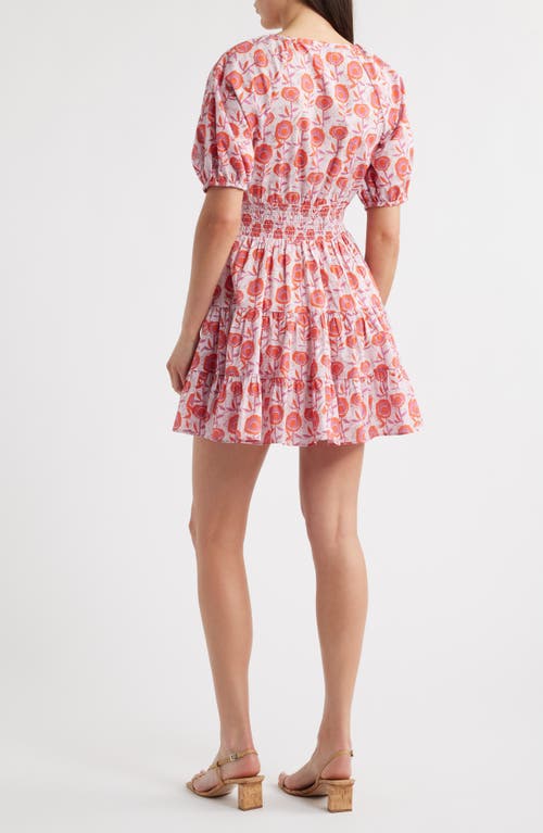Saylor Greyson Puff Sleeve Cotton Mini Sundress
